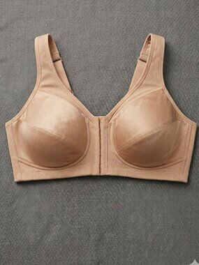 Glamorise Magic Lift Posture Back Support Bra 1265 Beige Tan Size 48G (4D)